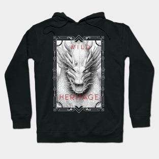 Dragon Legend Wild Nature Illustration Line Epic Illustration Line Art Hoodie